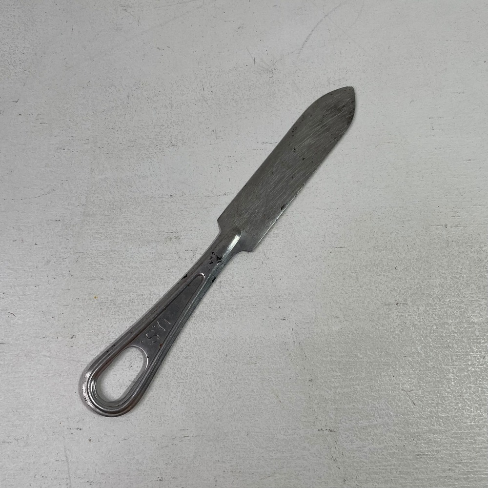 Vtg US Military Mess Kit Butter Knife UC CO Stainless Steel Field Gear Surplus